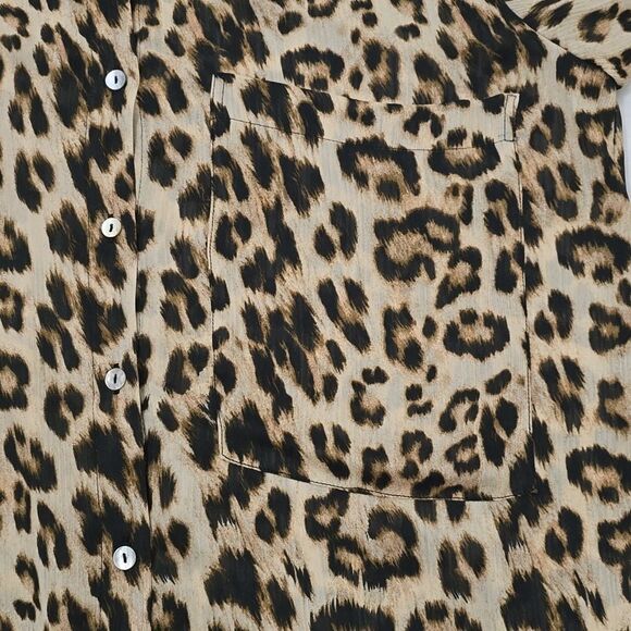 Zara Women leopard/cheetah print shirt top blouse - Picture 6 of 6